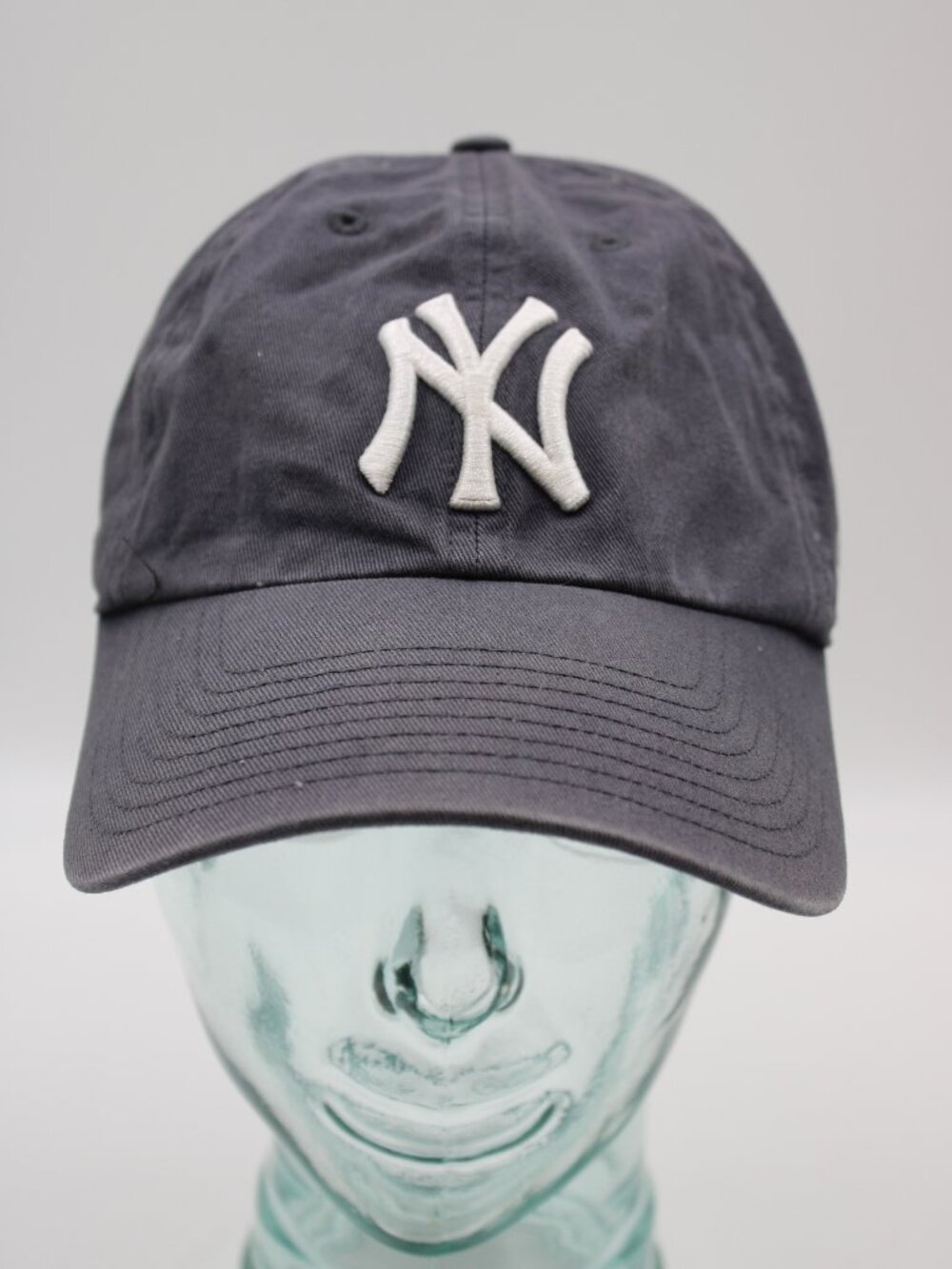 47 New York Yankees Hat Gray Blue OSFA Adjustable Strapback MLB Baseball Cap